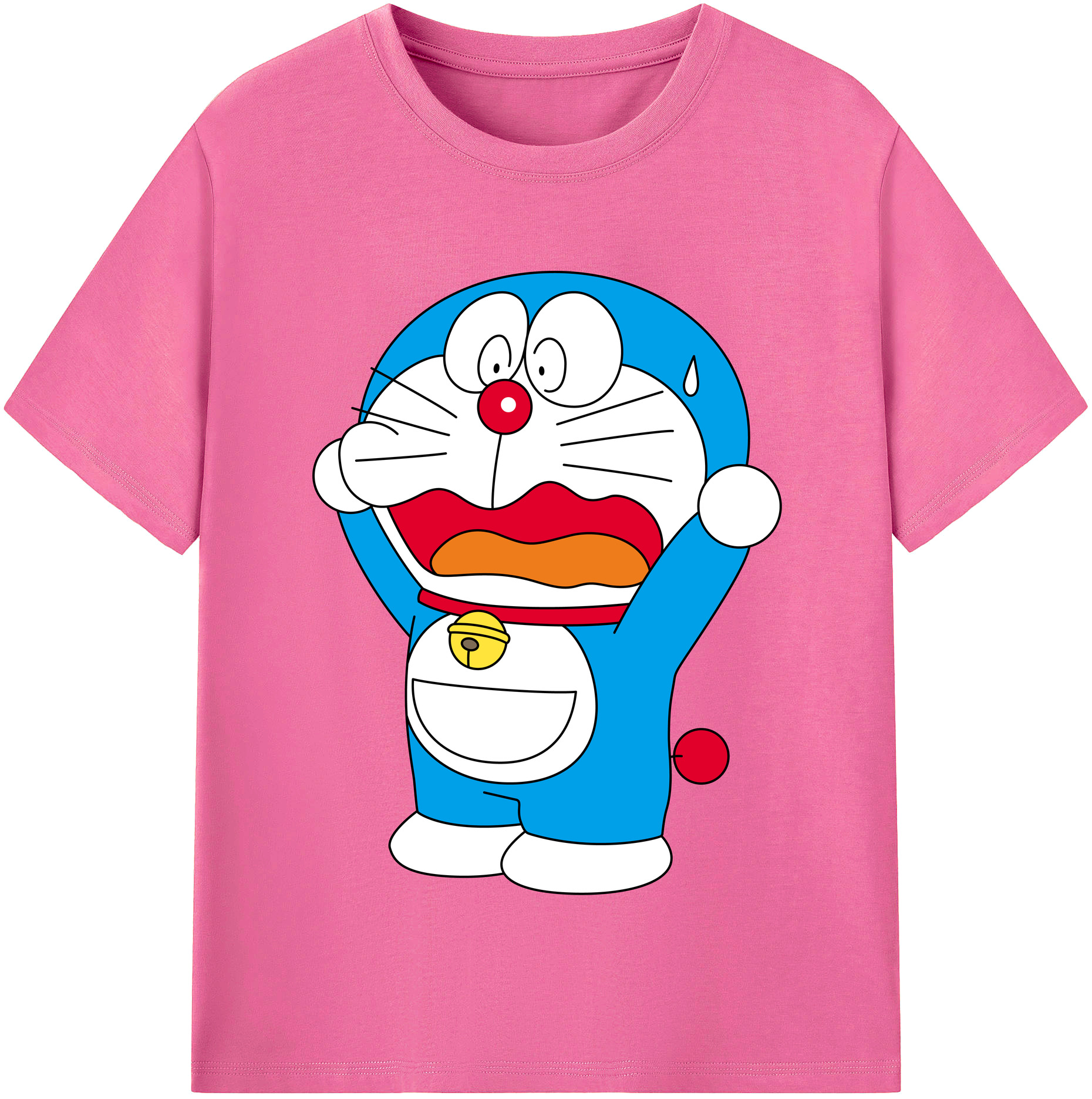（画像用） ドラえもん Doraemon レディースカジュアルプリントTシャツ（綿100％）